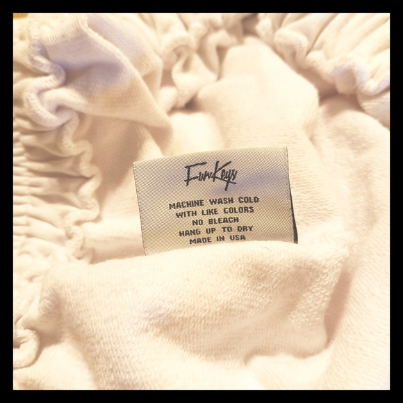 🧘🏼🕉 White Cotton Harem Jogger Drop Crotch Pants with Deep Pockets - Picture 2 of 6